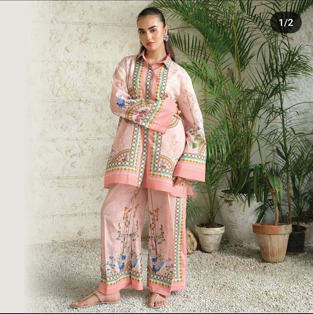 Stylish Self Printed Beige
